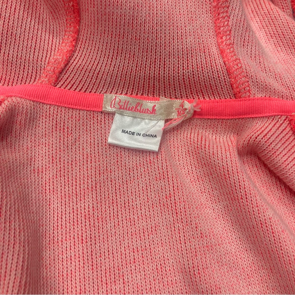 Billieblush girls neon colored light weight hooded zip up jacket in size 4 VGUC - Picture 6 of 8